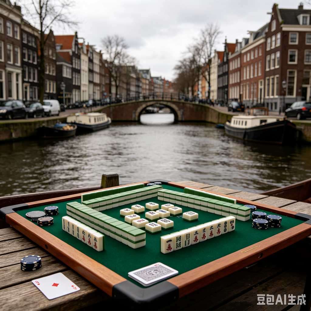 bamboo wood mahjong set