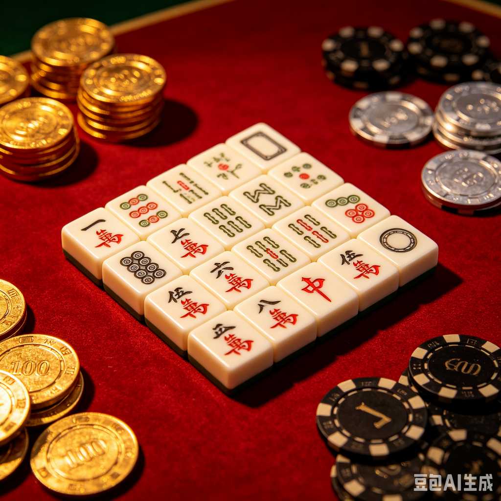 colorful mini mahjong tiles