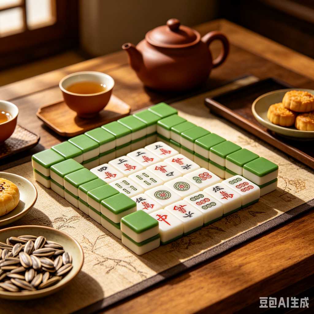 compact mahjong set with case